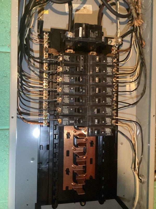 Installed a new 20 amp receptacle in the back bedroom. Accessed the main electrical panel to connect the new circuit, ensuring proper wiring and circuit protection. Completed installation with appropriate cover plates and verified proper operation of the new outlet.