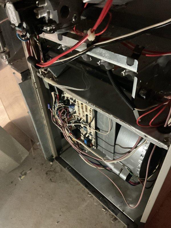 Performed annual furnace maintenance as part of customer's Air Care Membership. Conducted comprehensive inspection of internal components including circuit board, wiring connections, and mounting hardware. All systems tested and verified to be in proper working condition with no issues identified.