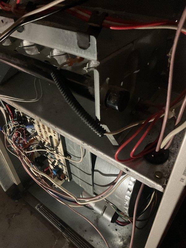 Performed annual furnace maintenance as part of customer's Air Care Membership. Conducted comprehensive inspection of internal components including circuit board, wiring connections, and mounting hardware. All systems tested and verified to be in proper working condition with no issues identified.