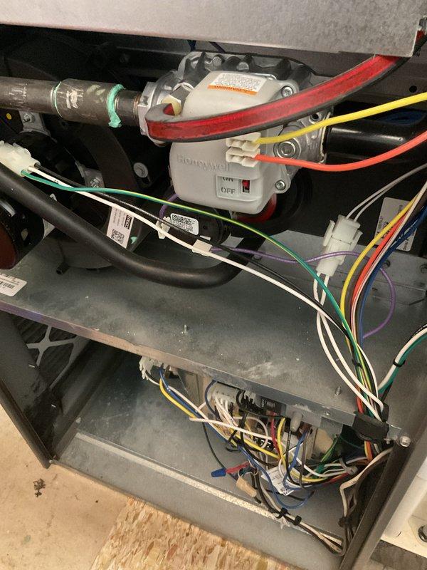 Performed annual heating maintenance on 10-year-old furnace under active membership. Conducted comprehensive inspection of Honeywell control module, gas valve assembly, and electrical components. All connections were verified secure, wiring harnesses were properly routed, and system operation was confirmed to manufacturer specifications with no issues identified.