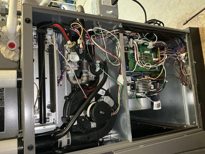 Performed annual furnace maintenance as part of Air Care Membership. Conducted comprehensive inspection of furnace components including blower motor assembly, control board, gas valve, and electrical connections. All systems tested and operating within manufacturer specifications; no issues identified requiring repair or replacement.