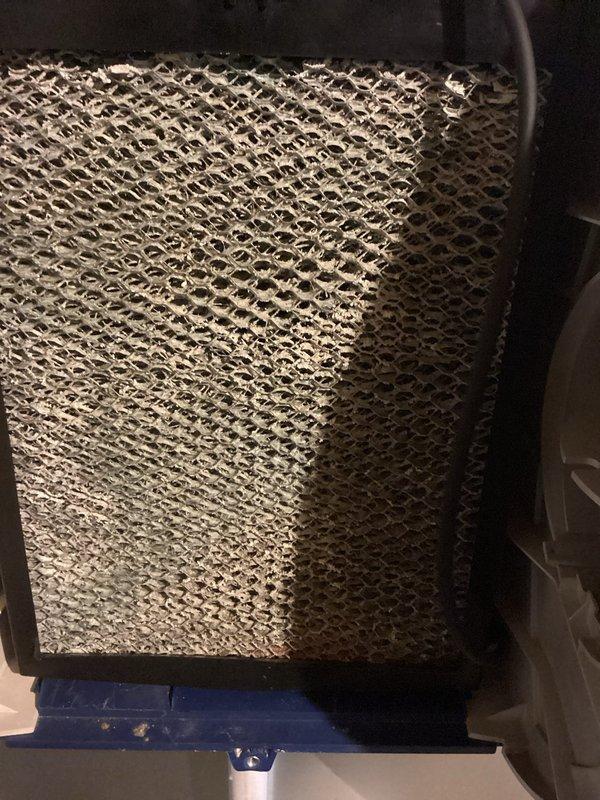 Performed annual heating maintenance on Lennox furnace per membership agreement. Inspected filter condition and noted slight discoloration indicating normal usage. Unit is operating within manufacturer specifications with no issues identified.