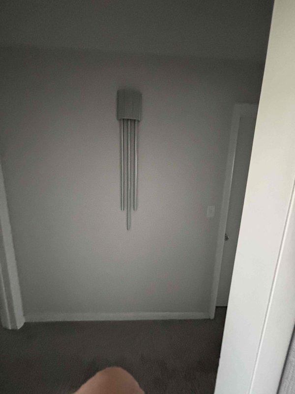 Performed site assessment for furnace installation in a residential property where gas line was recently installed on 03/19. Property has no existing furnace but contains an older A/C unit. Accessed attic space via pull-down ladder to evaluate installation requirements and potential system placement options. Customer is open to furnace-only solutions or combined furnace and air conditioning replacement packages.