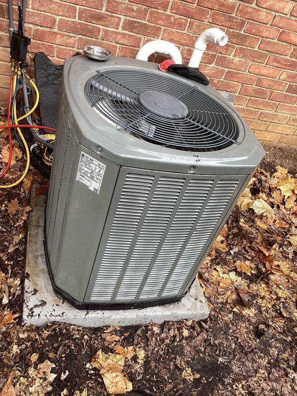 Performed annual AC maintenance tune-up on 0-year-old system. Completed comprehensive inspection of outdoor condensing unit, checked refrigerant lines and electrical connections. System operating properly with no issues identified; unit is ready for upcoming cooling season.
