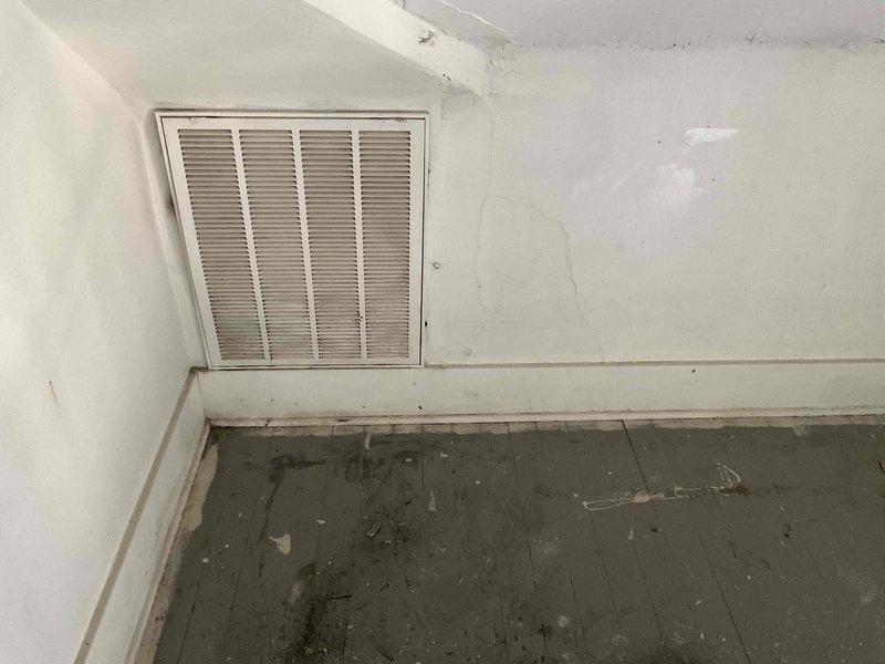 Conducted comprehensive estimate for replacement of aging HVAC system (approximately 20+ years old) including new furnace and air conditioning unit under promotional offer. Current equipment is operational but located in basement with additional unit on third floor. Visual inspection revealed unfinished spaces with exposed ductwork, aging wooden structural elements, and some water damage that may require attention during installation. Natural gas fuel source confirmed for furnace replacement.