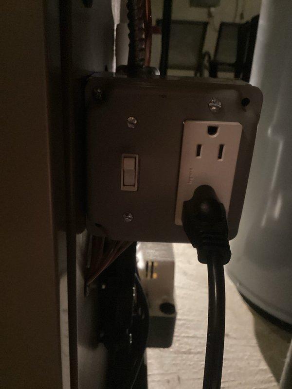 Diagnosed 3-year-old furnace system with condensation pump repeatedly tripping GFCI outlet in basement location. Inspected electrical connections and installed dedicated circuit for condensate pump to prevent nuisance tripping. Verified proper operation of system after service completion.