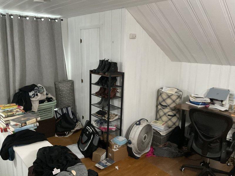 Conducted site assessment for installation of two Mitsubishi mini-split AC/heat units in two bedrooms. Evaluated existing electrical panel capacity (Square D breakers) and inspected potential mounting locations. Current attic/bedroom space has adequate wall surface for interior air handler mounting with minimal modifications required.