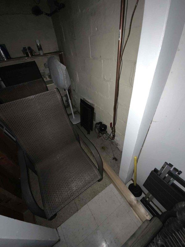 Conducted an estimate for replacement of a 30-year-old furnace and A/C system located in the basement. Inspection revealed aging equipment with natural gas fuel source. Documented existing mechanical room conditions, including water heater installation and copper piping configuration, to facilitate proper equipment sizing and installation planning for the proposed replacement.