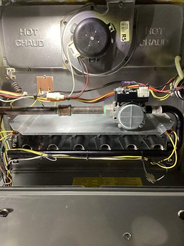 Performed annual maintenance on 10-year-old furnace system. Inspected all internal components including blower motor, heat exchanger, gas valve assembly, and wiring connections. System is functioning properly with no issues identified; next maintenance recommended in 2025.