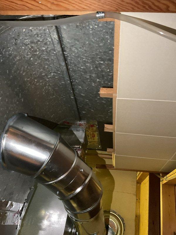 # Service Report

Responded to service call for furnace displaying red flashing light on 3-month-old unit that was still providing heat. Upon arrival, performed diagnostic inspection of furnace and associated ductwork system. Conducted visual examination of HVAC installation in attic space, inspecting metal ductwork connections, insulated rectangular trunk lines, and metallic elbow transitions for proper installation and potential issues.

Evaluated furnace control board error code indicated by flashing red light sequence. Checked all electrical connections, verified proper voltage supply, and inspected safety switches including pressure switches, flame sensor, and limit controls. Tested system operation through complete heating cycle to confirm unit was functioning despite error indication.

Inspected ductwork installation including insulated rectangular trunk lines and metallic transition elbows in attic space. Verified all duct connections were secure and properly sealed. Examined i