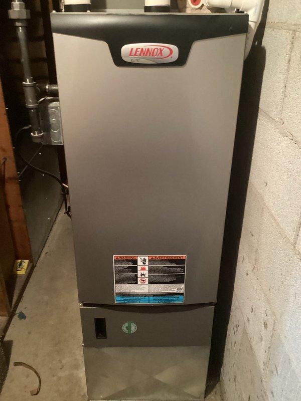 # HVAC Maintenance - Annual Furnace Tune-Up

Completed annual preventive maintenance service on residential Lennox gas furnace as part of customer's Randazzo Air Care Membership agreement. Upon arrival, system was operating properly with no reported issues. Performed comprehensive inspection and tune-up of all furnace components including blower motor assembly, gas valve, ignition system, and electrical connections. Verified proper operation of all safety controls and confirmed system specifications. All wiring connections inspected and found secure. Gas supply line and connections checked for integrity. Unit tested and confirmed operating within manufacturer specifications. System left in proper working condition with no deficiencies noted.