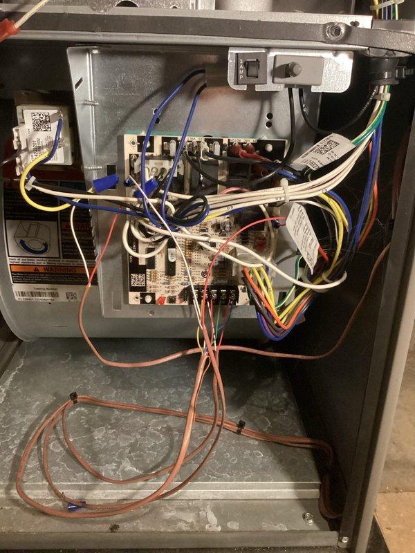 # Service Report

Responded to service call for furnace blowing cold air. Upon inspection, diagnosed and resolved heating system malfunction by addressing faulty components within the burner assembly and control system. Verified proper electrical connections to blower motor, control board, and associated wiring harnesses. Tested system operation and confirmed furnace now heating properly with all safety controls functioning correctly. Performed complete maintenance service including inspection of heat exchanger, burner assembly, and blower components. Cleaned and adjusted system as needed. Unit restored to full operational status with both parts and labor covered under warranty. All components tested and verified operating within manufacturer specifications upon completion.