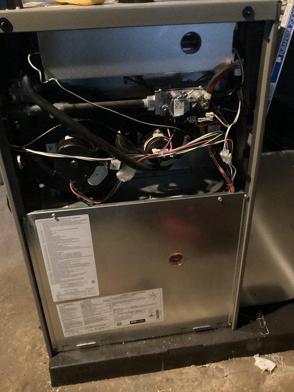 # HVAC Maintenance - AHM Completion Summary

Completed annual heating maintenance on Lennox gas furnace system. Performed comprehensive tune-up including inspection of all major components, burner assembly, heat exchanger, gas valve operation, and electrical connections. Verified proper blower motor function, checked and cleaned flame sensor, and tested ignition system. Inspected venting system and confirmed proper draft. All safety controls tested and operating within manufacturer specifications. Unit found in good working condition with no deficiencies noted. System operational and ready for heating season.