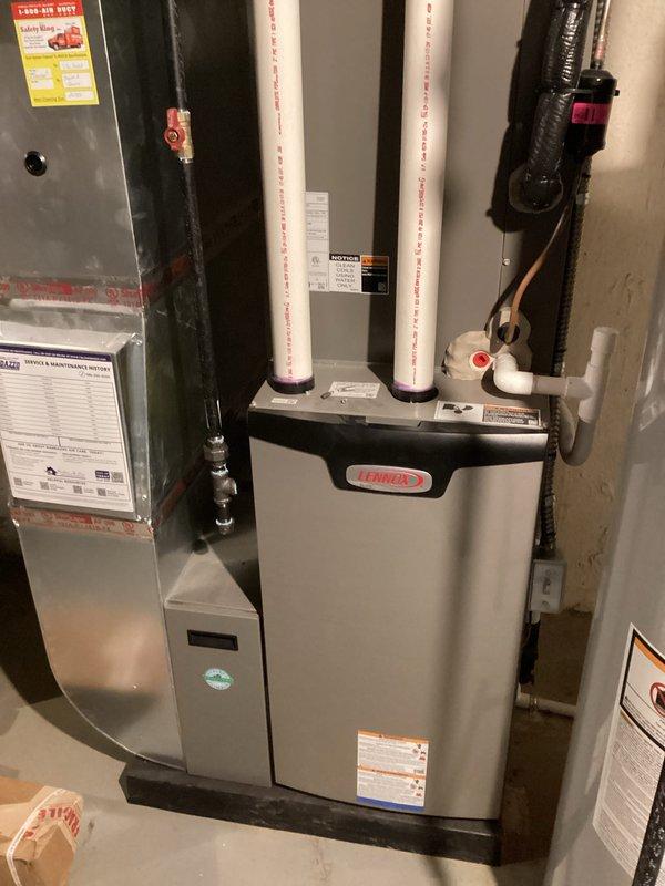 Completed routine annual furnace maintenance on Lennox heating system as part of air care membership program. Performed comprehensive tune-up inspection of all system components, checked electrical connections, verified proper operation of blower motor and heat exchanger, tested safety controls, and confirmed adequate clearances around unit. Noted filter was heavily soiled with accumulated dust and debris; replaced with new filter to restore proper airflow and system efficiency. All HVAC equipment operating within normal parameters following maintenance completion.