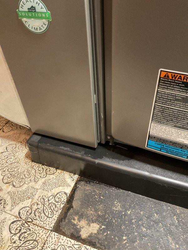Responded to service call for condensate pump continuously running and causing water leak onto floor. Upon arrival, diagnosed malfunctioning condensate pump that failed to shut off properly, resulting in overflow conditions. Performed diagnostic evaluation of the pump assembly, reservoir, and associated drainage components to identify the failure mode causing the continuous operation and water discharge onto the tile flooring beneath the air handler unit.