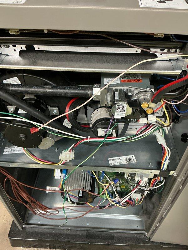 Completed complimentary annual furnace maintenance under membership agreement. Performed comprehensive tune-up on furnace unit, including full system inspection of internal components, circuit boards, heat exchanger, blower motor assembly, and all electrical connections. Verified proper operation of all mechanical and control systems, documented equipment condition with photographs, and confirmed unit is functioning within manufacturer specifications for continued reliable heating performance.