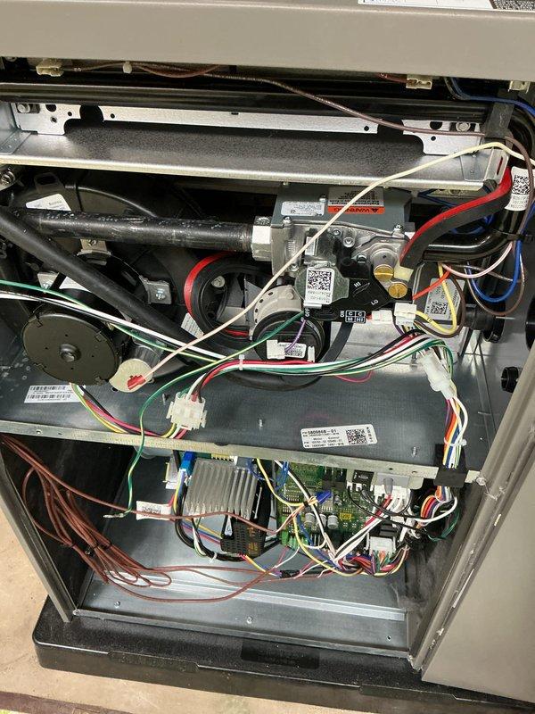 Completed complimentary annual furnace maintenance under membership agreement. Performed comprehensive tune-up on furnace unit, including full system inspection of internal components, circuit boards, heat exchanger, blower motor assembly, and all electrical connections. Verified proper operation of all mechanical and control systems, documented equipment condition with photographs, and confirmed unit is functioning within manufacturer specifications for continued reliable heating performance.