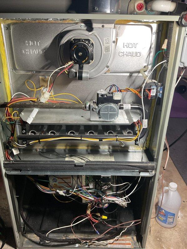 Completed annual furnace maintenance as part of preventative care membership. Performed comprehensive system inspection including visual examination of burner assembly, heat exchanger, blower motor, and all electrical connections. Conducted electrical diagnostics using multimeter to verify proper voltage and amperage readings across components. Inspected gas valve operation, confirmed proper burner ignition sequence, and checked all safety controls for functionality. All wiring connections were secure with no signs of deterioration or overheating. System tested and operating within manufacturer specifications with no issues found.