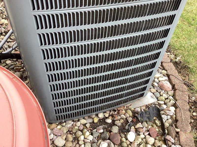 Completed annual air conditioning maintenance on outdoor condensing unit. Performed comprehensive system tune-up including refrigerant pressure diagnostics using manifold gauge set to verify proper charge levels and system performance. Inspected condenser coil fins, electrical connections, and refrigerant lines. Unit operating within normal parameters with no deficiencies noted. System confirmed to be functioning properly upon completion of preventative maintenance service.