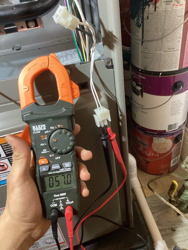 Completed scheduled AHC maintenance on heating and cooling system. Performed comprehensive inspection of air handler unit, including blower motor assembly, electrical connections, and control components. Verified proper amperage draw on blower motor using clamp meter, confirming system is operating within manufacturer specifications. All internal components found to be in good condition with no signs of wear or deterioration.