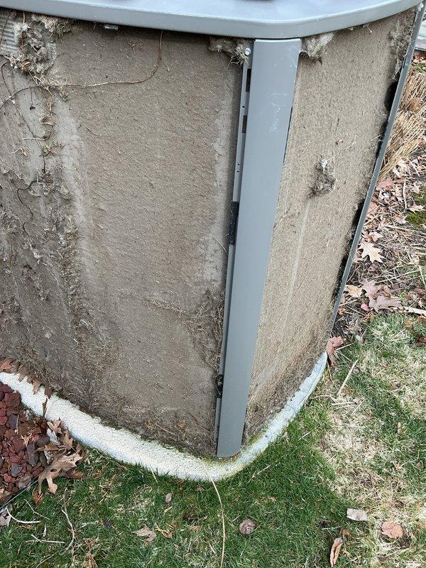 Completed complimentary spring AC tune-up maintenance as part of active membership plan. Performed comprehensive system inspection on residential air conditioning unit including filter examination and replacement. Removed deteriorated outdoor condenser enclosure panels showing significant weathering, UV damage, and material breakdown along edges and fastening points. Panels exhibited moisture staining and structural degradation from extended outdoor exposure. Documented equipment condition with photographs for service records. System operational upon completion of scheduled preventive maintenance visit.