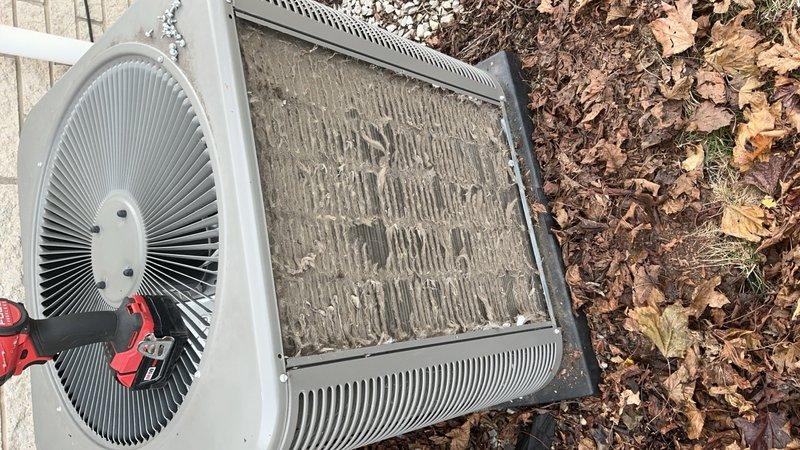 Completed annual ComfortGuard maintenance tune-up on 4-year-old Lennox system including both furnace and air conditioning components. Performed comprehensive system inspection, cleaned outdoor condenser coils which showed significant dirt and debris accumulation, verified electrical connections and amp draws using diagnostic equipment, and confirmed system operational status. Addressed customer concern regarding humidifier leak, inspected humidifier assembly for proper function and drainage issues.