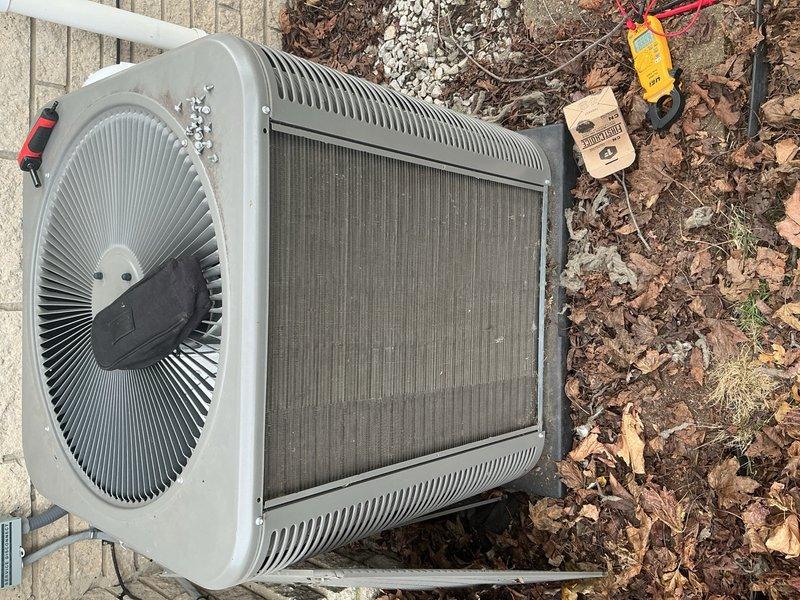 Completed annual ComfortGuard maintenance tune-up on 4-year-old Lennox system including both furnace and air conditioning components. Performed comprehensive system inspection, cleaned outdoor condenser coils which showed significant dirt and debris accumulation, verified electrical connections and amp draws using diagnostic equipment, and confirmed system operational status. Addressed customer concern regarding humidifier leak, inspected humidifier assembly for proper function and drainage issues.