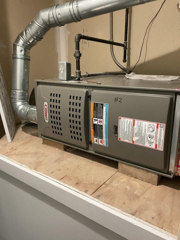 Completed annual heating maintenance on furnace unit #2. Performed comprehensive tune-up including inspection of all internal components, blower motor assembly, control boards, and electrical connections. Verified proper wiring configuration and routing, checked all safety controls and limit switches. Inspected ductwork connections and ventilation system for proper operation. All components found to be functioning within normal parameters. Unit tested and returned to service.