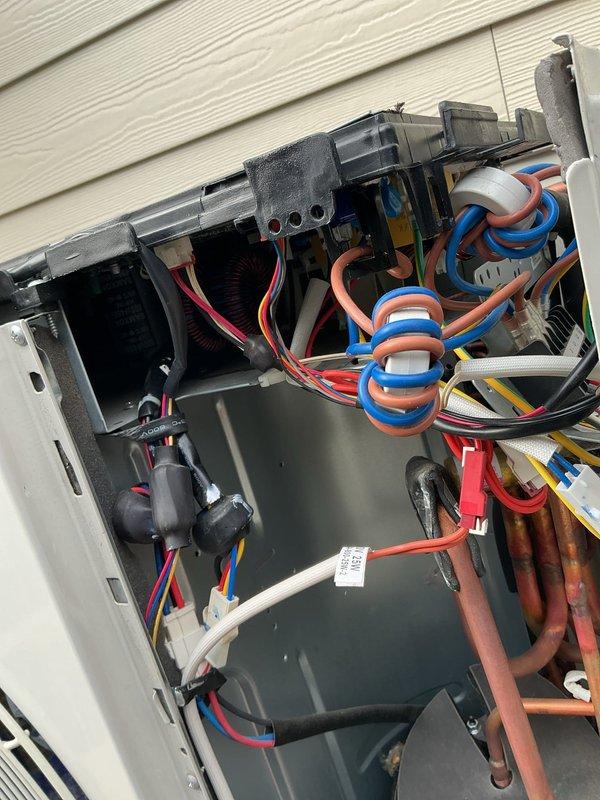 Responded to service call for HVAC system malfunction. Upon inspection, diagnosed failed control board preventing unit operation. Removed defective control board PN 22X58 from outdoor unit control panel, disconnected all electrical connections, and installed new replacement board. Verified all wire terminations were secure and properly connected to corresponding terminals. Restored power to unit and tested operation to confirm successful repair. System returned to normal operation with all functions working properly. Removed old control board from site.