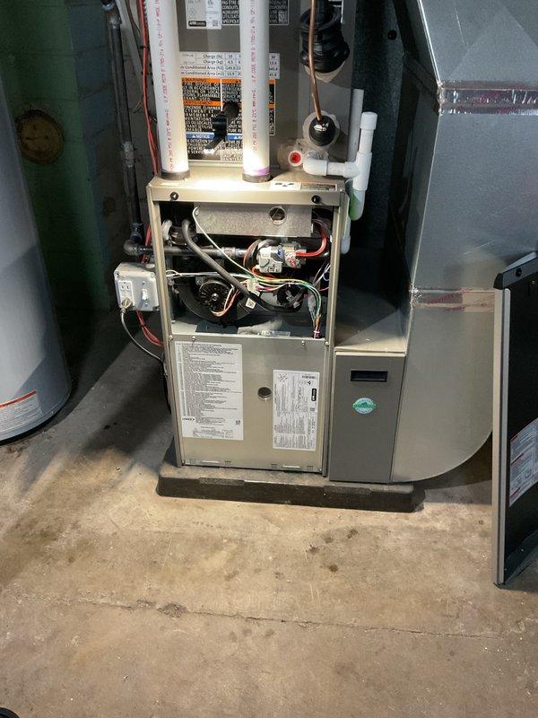 Completed annual heating maintenance on residential gas furnace system. Performed comprehensive inspection of burner assembly, gas valve, heat exchanger, blower motor, and all electrical connections. All components found operating within normal parameters, no filter replacement required at this time.