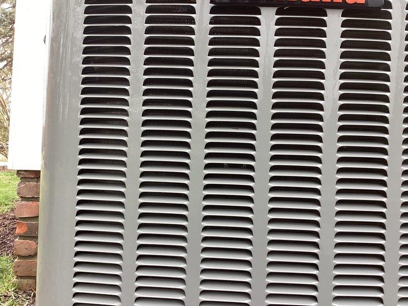 Performed scheduled maintenance on a 20kW Kohler residential standby generator, including visual inspection of unit enclosure and ventilation systems. Completed annual recurring service maintenance on associated HVAC cooling system, verifying proper airflow through condenser louvers and inspecting outdoor unit mounted on concrete pad. All equipment operational and functioning within normal parameters upon completion.