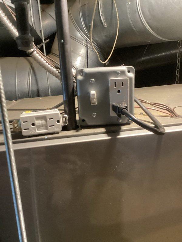 Responded to no heat call on 2-year-old furnace located in basement. Upon inspection, discovered condensate pump failure causing safety switch to shut down system. Replaced failed condensate pump, verified proper drainage through PVC condensate lines, tested all electrical connections at GFCI outlet, and confirmed furnace operation. System restored to full heating capacity with all safety controls functioning properly.