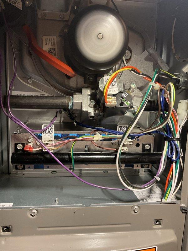 Completed annual preventative maintenance on residential furnace system per membership agreement. Performed comprehensive tune-up including inspection of blower motor assembly, control board, and all electrical connections. Verified proper operation of all internal components, cleaned burner assembly, checked wiring harnesses for secure connections, and tested system controls. Unit operating within normal parameters with no issues identified.