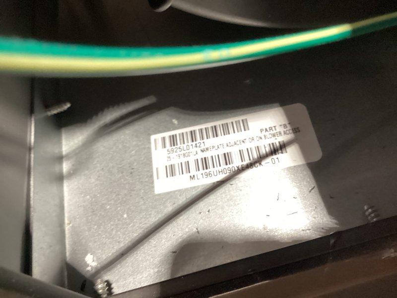 Completed full HVAC system installation including a 90,000 BTU furnace and 2.5 ton air conditioning unit with rear discharge configuration. Obtained mechanical and electrical permits prior to installation, then performed complete system setup and reconnection of all necessary components. Documented installed equipment with identification labels and verified proper placement of outdoor condenser unit and associated electrical connections.