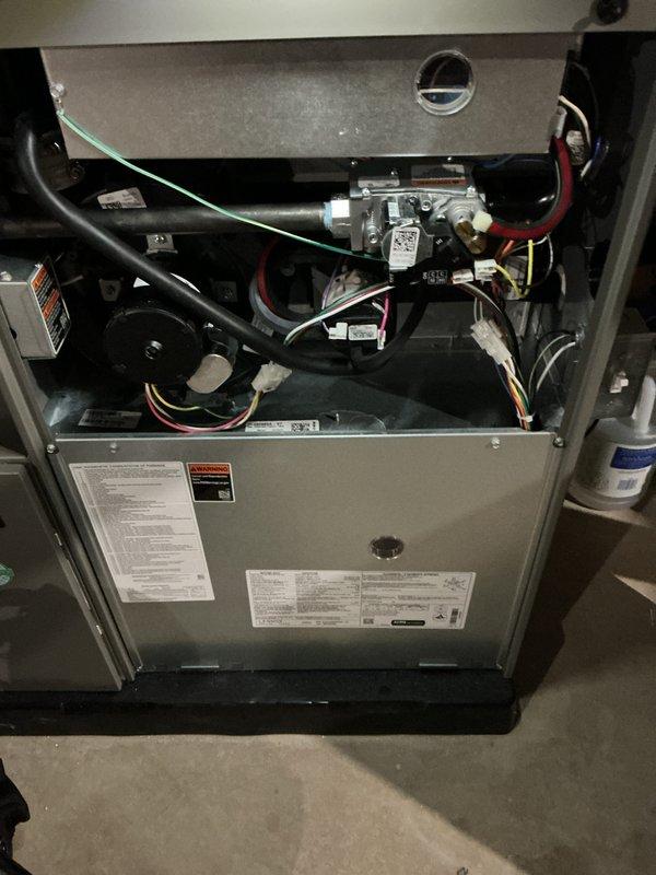 Completed annual furnace and air conditioning maintenance as part of preventative care membership. Performed comprehensive tune-up on residential HVAC system, inspecting gas valve assembly, electrical connections, blower motor components, and all associated wiring harnesses. All mechanical and electrical components found operating within normal parameters with no deficiencies noted.