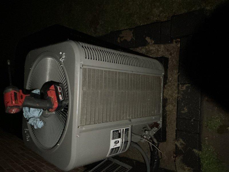 Completed comprehensive 5-year ComfortGuard Maintenance service on outdoor HVAC condenser unit. Performed thorough inspection of condenser coils, fan assembly, and electrical connections. Cleaned exterior surfaces, verified proper refrigerant line connections, and confirmed unit operational status. All components functioning within normal parameters with no specialty repairs required.