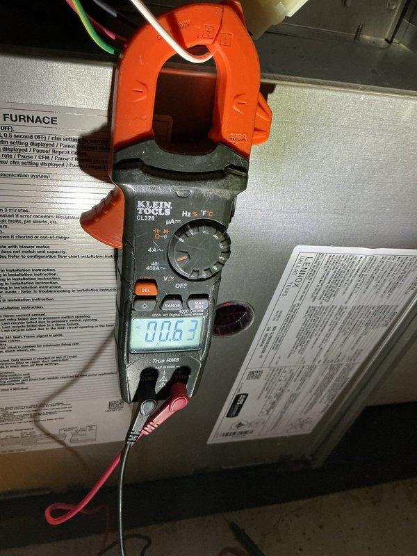 Completed annual furnace maintenance and tune-up on residential HVAC system. Performed comprehensive system inspection including air filter evaluation, electrical current measurements, and verification of all operational parameters. System tested and confirmed operating within manufacturer specifications with all safety controls functioning properly.