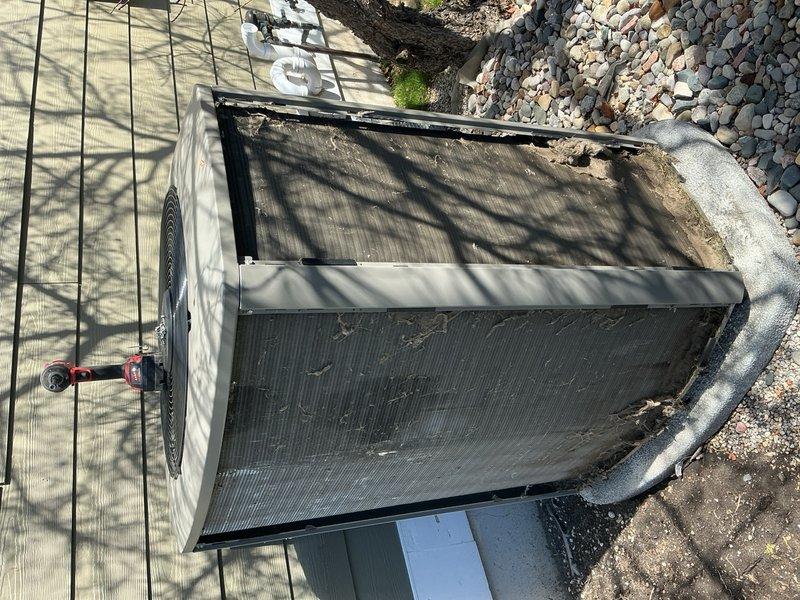 Completed scheduled preventive maintenance on residential air conditioning system. Performed comprehensive inspection of outdoor condenser unit, including visual assessment of cabinet condition, refrigerant line connections, and electrical components. Measured and documented system temperatures to verify proper operation and cooling performance. Unit found to be operating within normal parameters with no immediate service concerns identified.