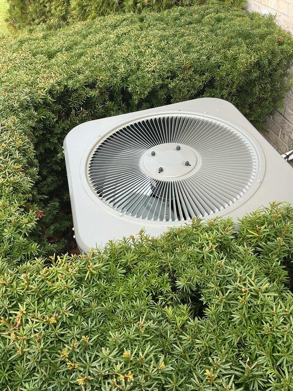 Completed annual cooling maintenance on residential air conditioning system. Performed comprehensive inspection of outdoor condenser unit, verified proper operation of fan motor and compressor, checked refrigerant levels, and cleaned condenser coils. Unit found in good operating condition with no issues identified.