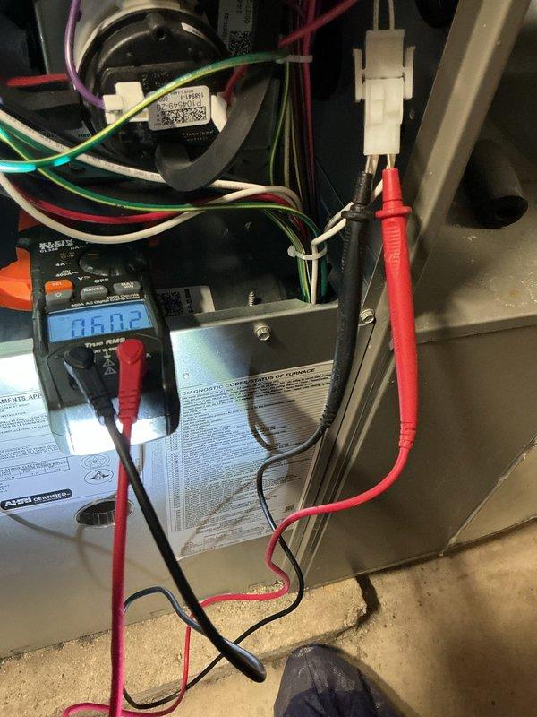 Completed annual heating maintenance on residential furnace under Air Care Membership. Performed comprehensive tune-up including electrical diagnostics using clamp meter and multimeter to verify proper amperage draw, voltage levels, and control board functionality. Inspected all electrical connections, wiring terminals, and safety controls. System operating within manufacturer specifications with no deficiencies noted. Unit in proper working condition upon completion of preventative maintenance service.