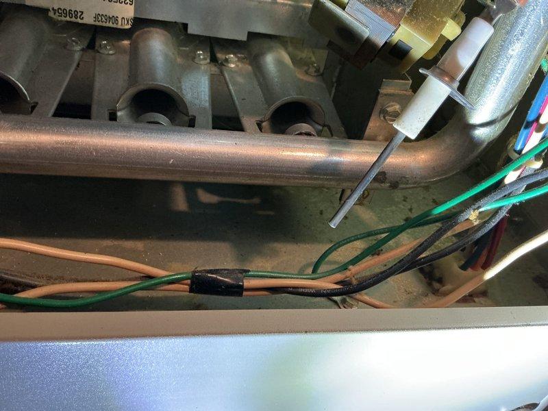 Responded to no heat call on forced air furnace system. Upon arrival, verified thermostat was calling for heat with setpoint at 76°F and room temperature reading 73°F. Inspected furnace components and identified issue with gas valve assembly. Examined manifold, burner assembly, and associated control wiring. Tested electrical connections and verified proper voltage to gas valve. Cleaned flame sensor and checked ignition sequence. Cycled system multiple times to confirm proper operation. Furnace restored to normal heating operation with all safety controls functioning correctly.