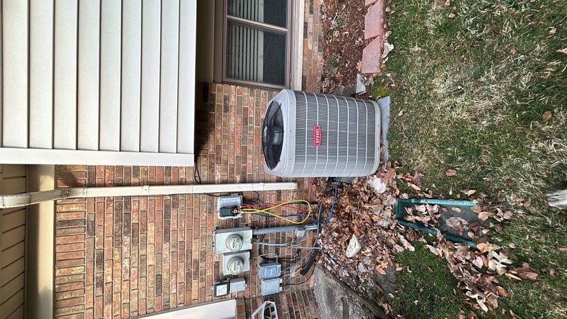 Completed annual HVAC maintenance on Bryant outdoor condensing unit. Upon inspection, identified equipment requiring replacement, documented current condition with photographs, and advised customer of findings. Customer will proceed with unit replacement.