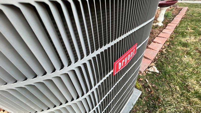 Completed annual HVAC maintenance on Bryant outdoor condensing unit. Upon inspection, identified equipment requiring replacement, documented current condition with photographs, and advised customer of findings. Customer will proceed with unit replacement.
