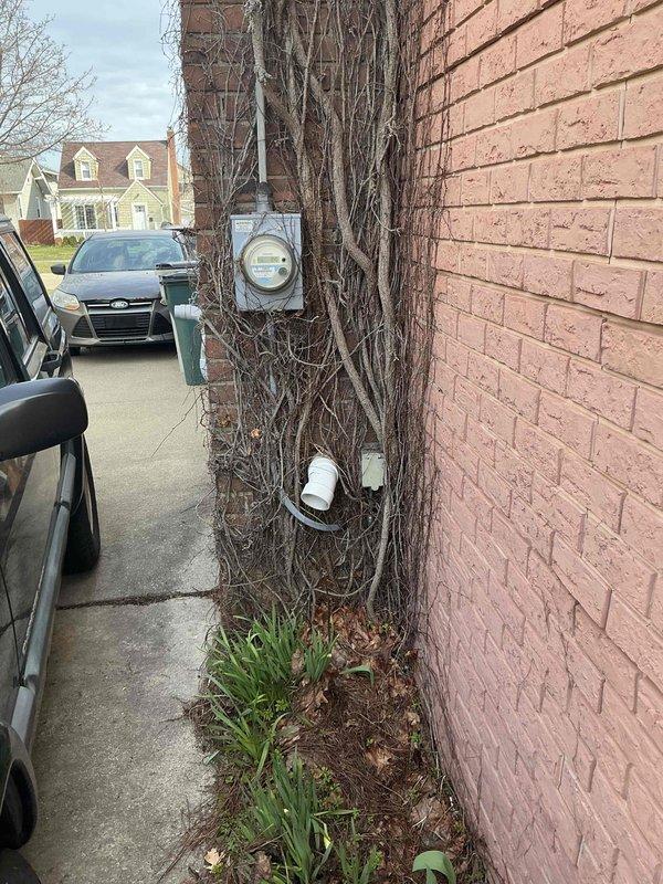 Provided estimate for replacement of existing tankless water heater at residential property. Current unit is operational but customer seeking replacement quote. Assessed exterior installation location on brick wall with existing PVC venting system and evaluated electrical service access for new tankless unit installation.
