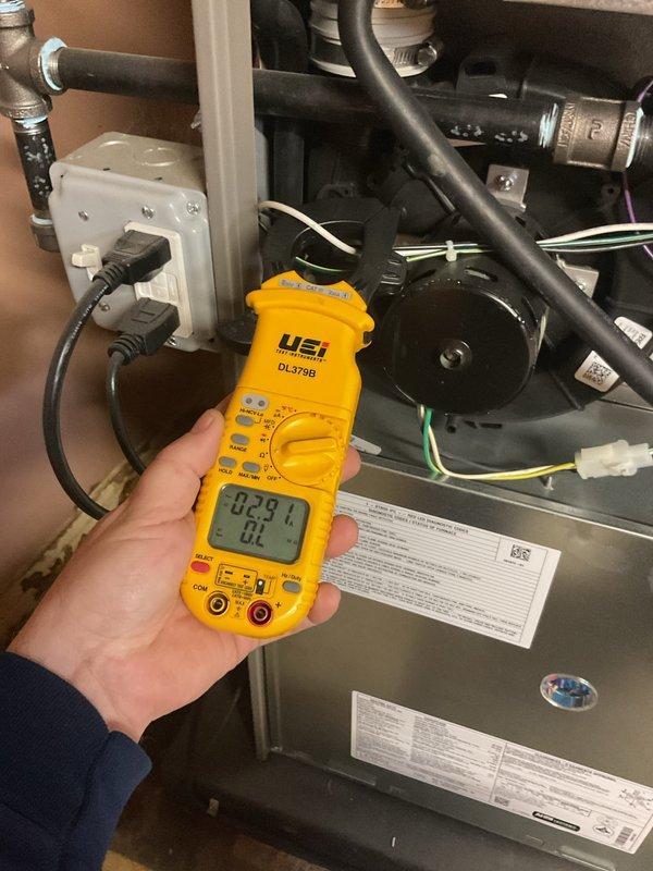Completed annual HVAC maintenance on air handling unit, addressing eight to eleven identified service points. Installed PCO (Photocatalytic Oxidation) kit for improved indoor air quality and replaced evaporator coil pad. Performed system diagnostics using digital multimeter to verify proper electrical readings and component operation. All equipment tested and confirmed operational upon completion.