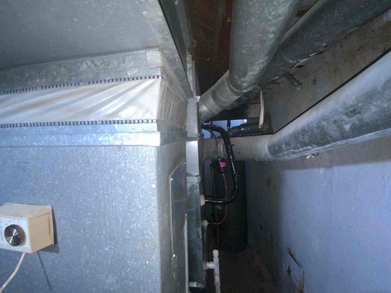 Provided estimate for complete HVAC system replacement in basement location, including 18-year-old furnace and 14-year-old air conditioning unit. Both units currently operational but nearing end of expected service life. Assessed existing ductwork configuration and mechanical space layout to determine optimal replacement equipment specifications and installation requirements.