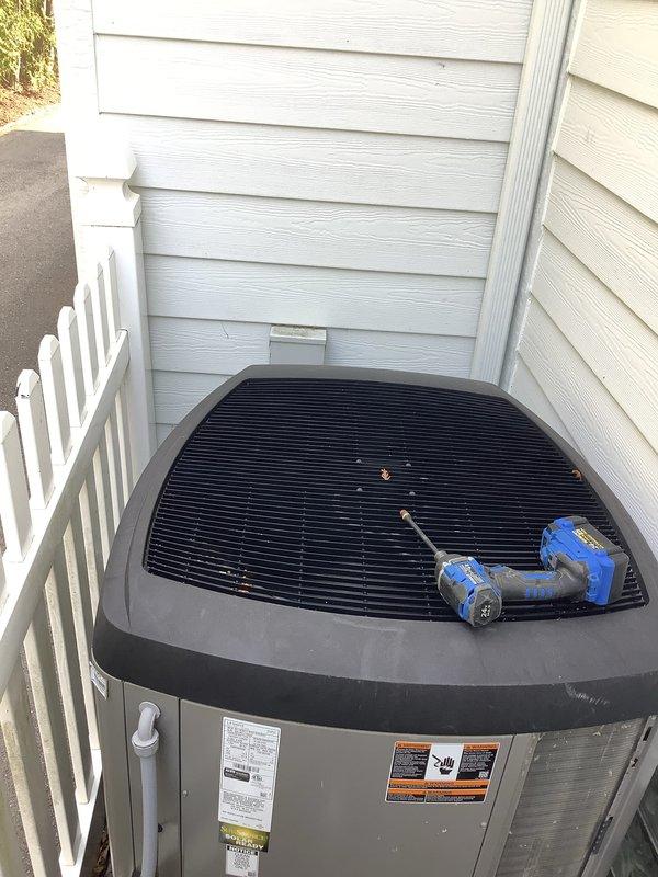 Performed comprehensive AC tune-up maintenance on three 4-year-old Lennox HVAC units. Accessed outdoor condenser units, inspected electrical compartments including terminal connections, wiring, and control boards, verified proper grounding and safety compliance, and confirmed all systems operating correctly. All units serviced and returned to normal operation with no deficiencies noted.