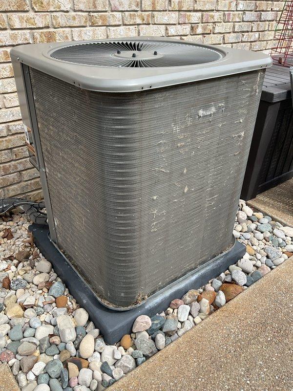 Completed annual cooling maintenance on Bryant outdoor condensing unit. Performed system inspection and operational testing. Customer requires replacement filters and evaporative cooler pads at next service interval.