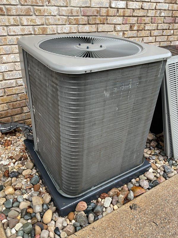 Completed annual cooling maintenance on Bryant outdoor condensing unit. Performed system inspection and operational testing. Customer requires replacement filters and evaporative cooler pads at next service interval.