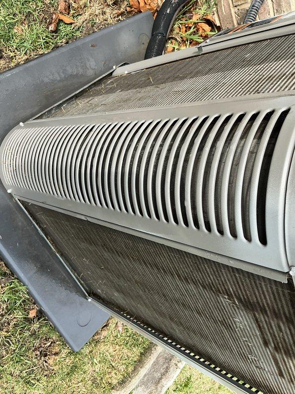Completed scheduled air conditioning maintenance service on residential HVAC system. Inspected outdoor condensing unit and indoor air handler components, verifying proper operation of all equipment. Replaced air filters and evaporative cooling pads as needed to maintain optimal system performance and air quality for the upcoming cooling season.